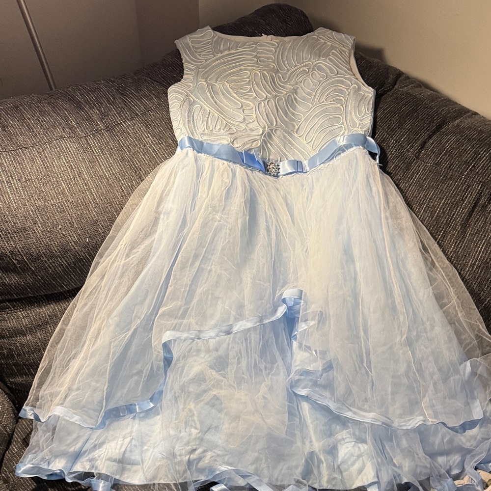 $5- Charming Light Blue Kids Formal Dress